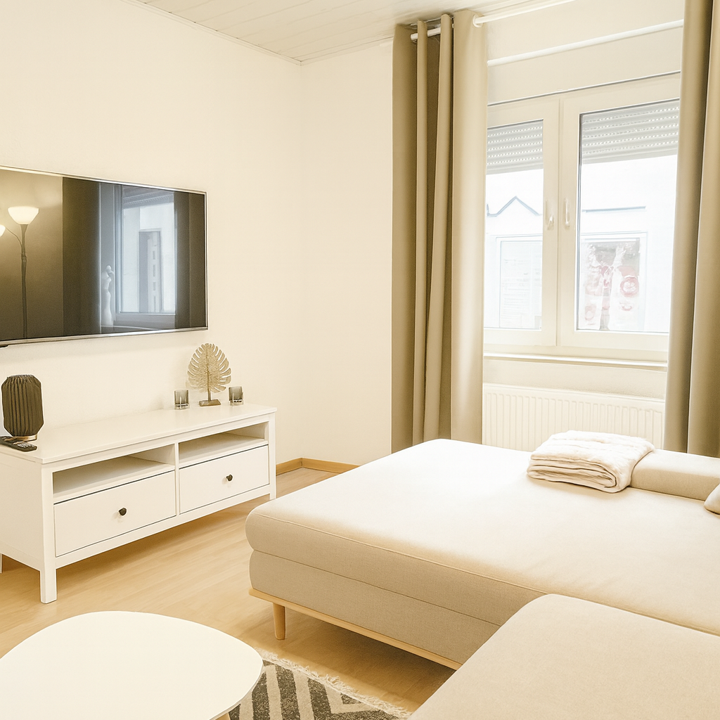 Wohnzimmer Ferienhaus Wohnzimmer mit Smart TV